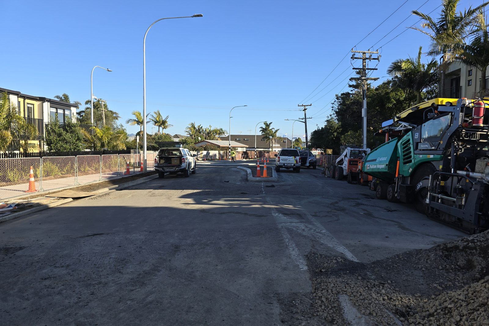 Paving at the Oceanbeach, Girven and Maranui intersection